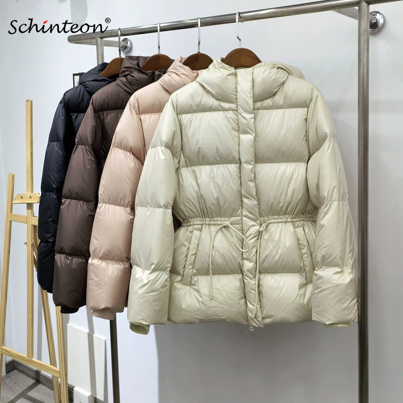 Down Jacket Packable - Chaqueta de Plumón con Cinturón y