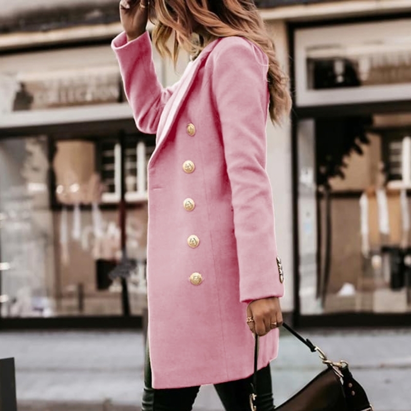 Wool Coat Peacoat - Y5GC Abrigos lana para mujer Otoño