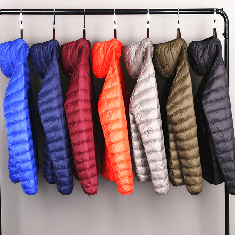 Down Jacket Packable - Chaqueta de plumón ultraligera para hombre,