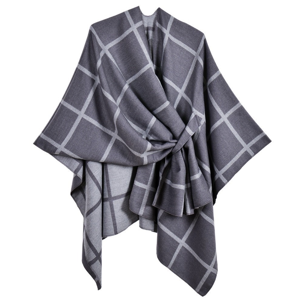 Abrigo cálido con diseño a cua - Shawl Wrap Winter reseña y precio