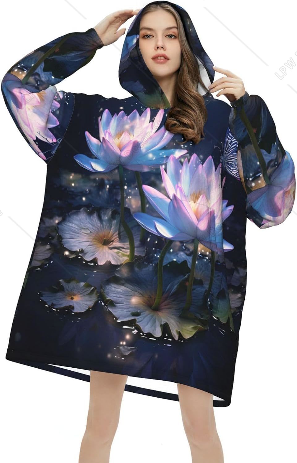Manta con Capucha de Fantasía  - Sherpa Hoodie Fleece reseña y precio