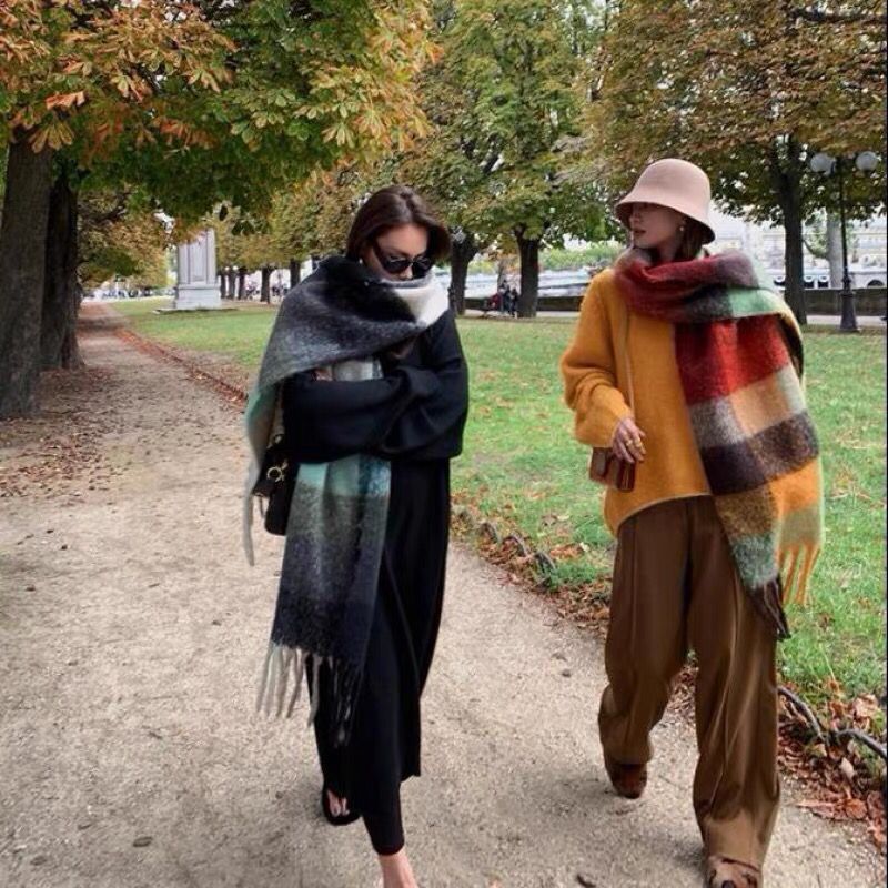 Bufanda gruesa y cálida de luj - Cashmere Pashmina Wrap reseña y precio