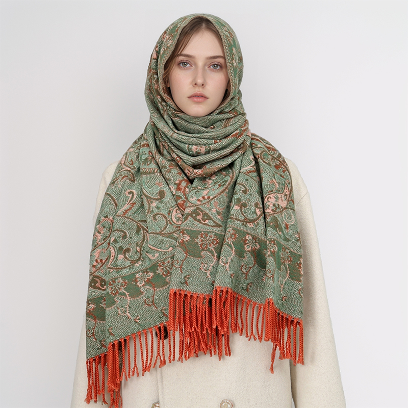 Bufanda de Cachemira Jacquard  - Shawl Wrap Winter reseña y precio