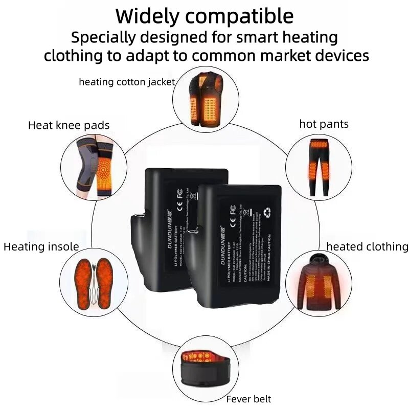 Batería de Litio Polímero de 7 - Heated Vest Battery reseña y precio