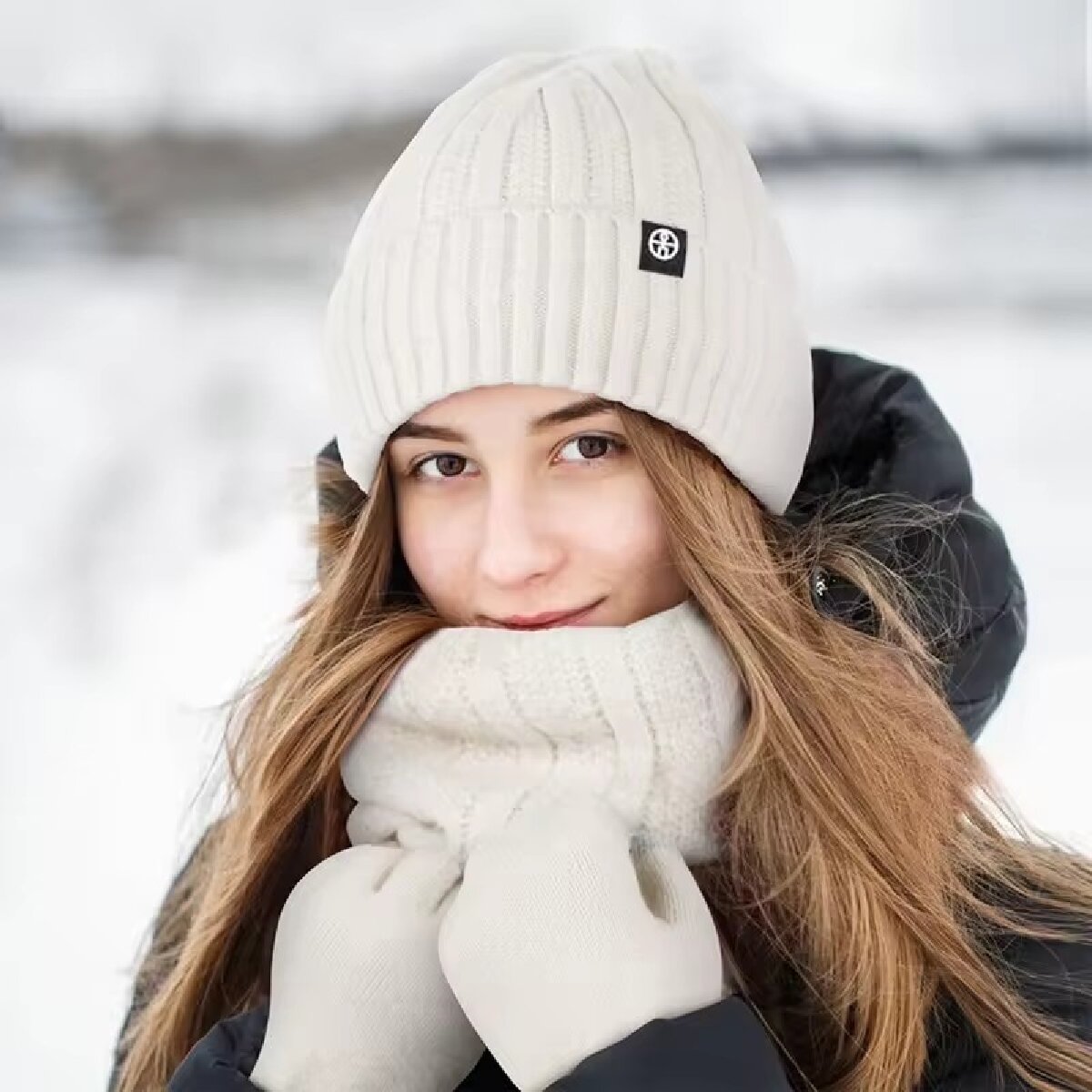 3 uds gorro de invierno guante - Wool Scarf Men reseña y precio