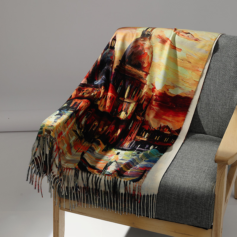 Bufanda de Cachemira con pintu - Cashmere Pashmina Wrap reseña y precio