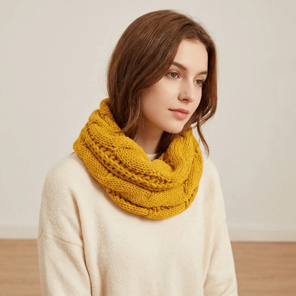 Bufanda de punto de color liso - Wool Scarf Men reseña y precio